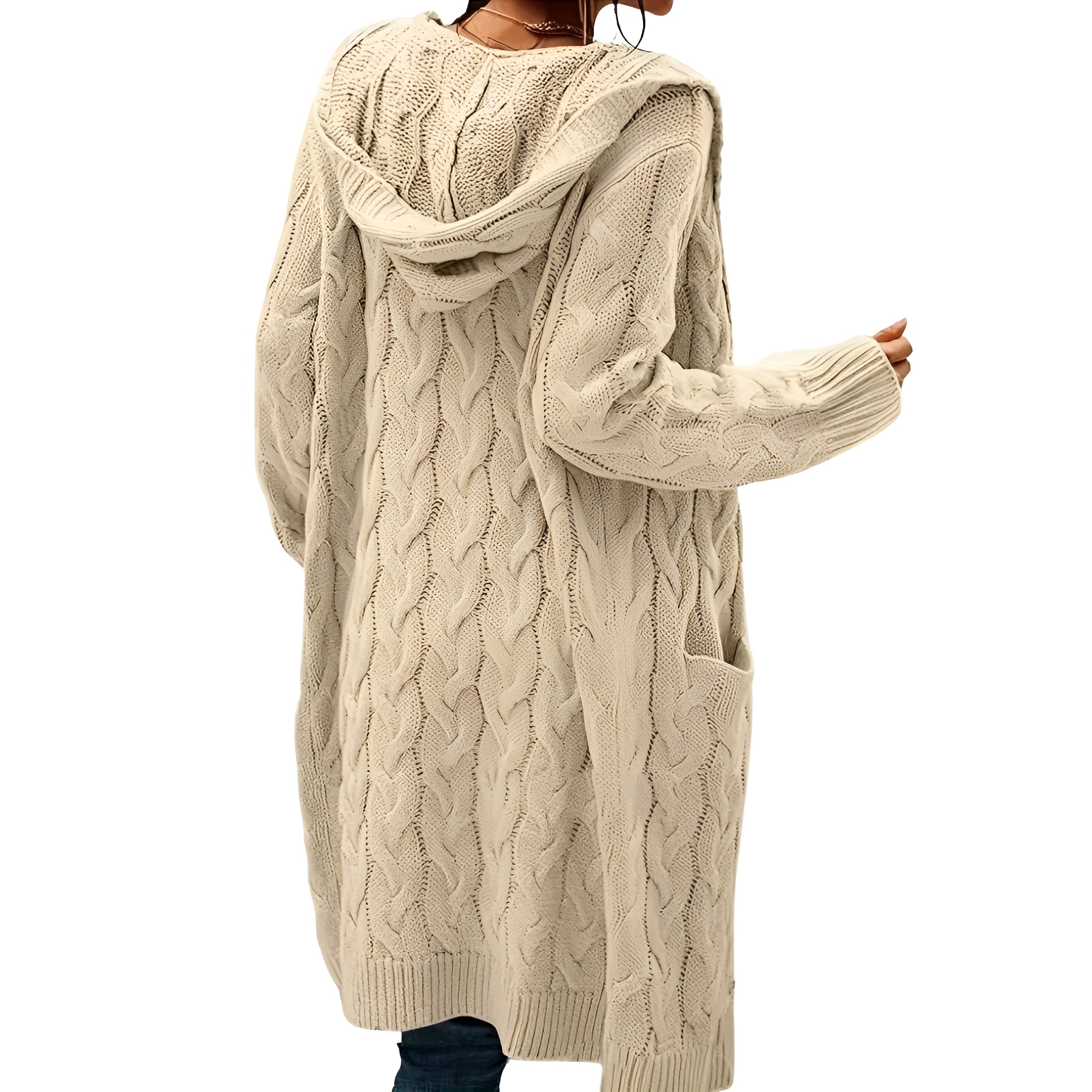 Casual Long Cardigan Knitwear For Women - Image 12