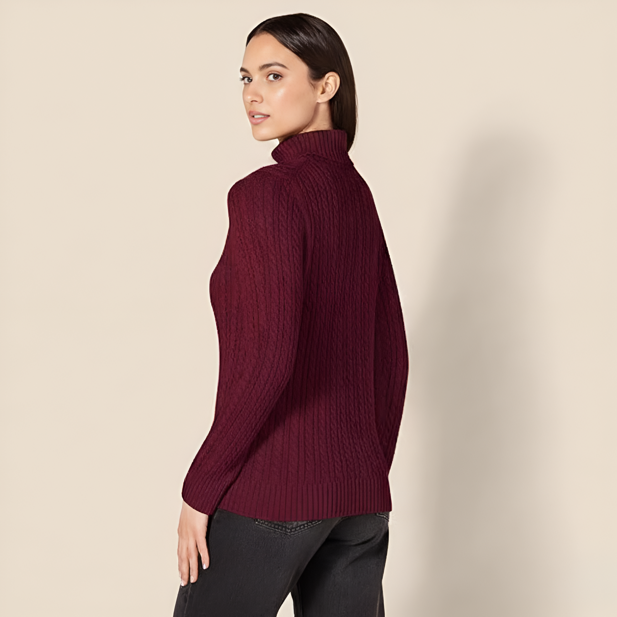 Fisherman Cable Knit Classic Sweater - Image 15