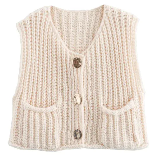 Vintage Style Knit Vest - Image 5